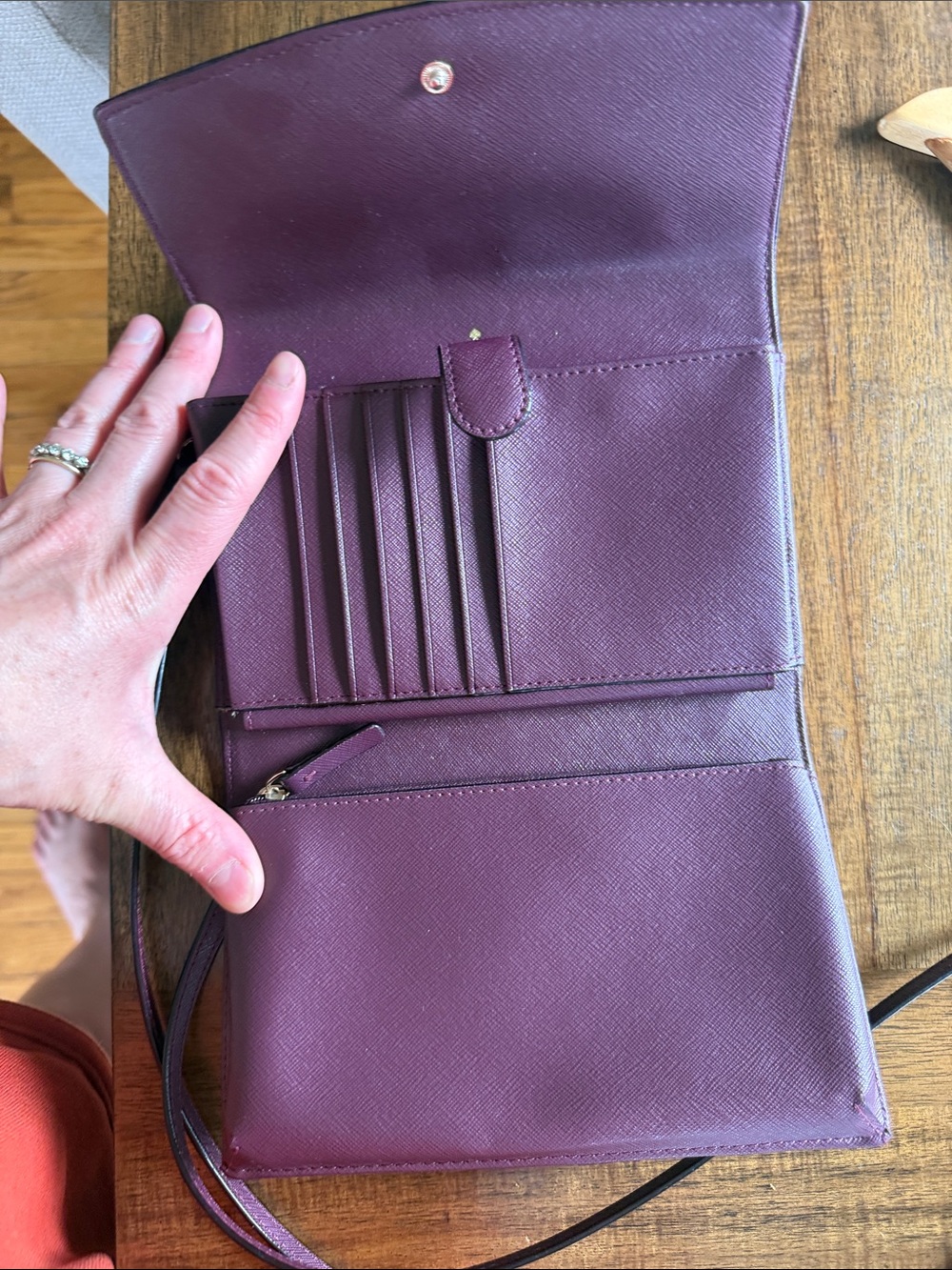 Kate Spade Women's Dark Plum Crossbody Shoulder Bag - Picture 11 of 13